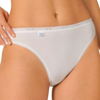 Sloggi Truser 2P Basic Plus Tai Briefs Hvit bomull 50 Dame Sloggi Truser 2P Basic Plus Tai Briefs Hvit bomull 50 Dame