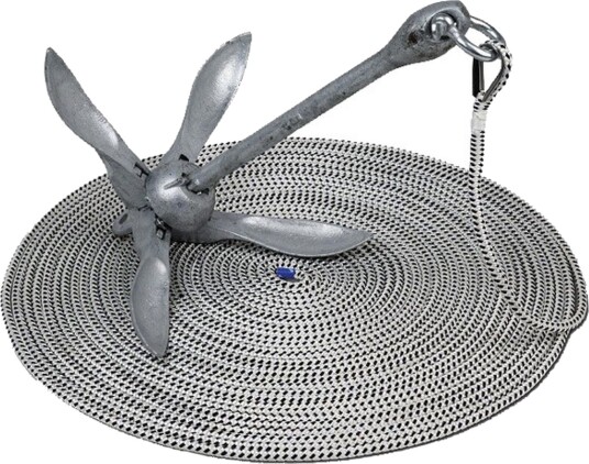 Ankersett med Tau Sammenleggbart Galvanisert 3,2kg Ankersett med Tau Sammenleggbart Galvanisert 3,2kg