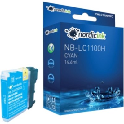 Nordicink cyan Blekkpatron 1.350 sider CHLC1100HYC
