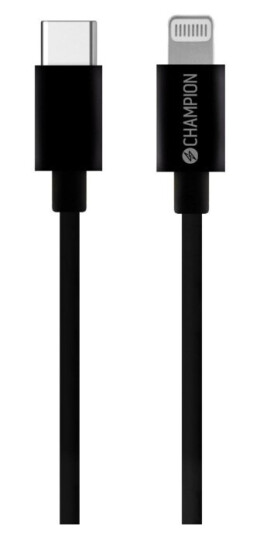 Chion USB C til Lightning kabel 1 m svart