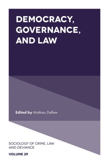 Democracy, Governance, and Law Democracy, Governance, and Law
