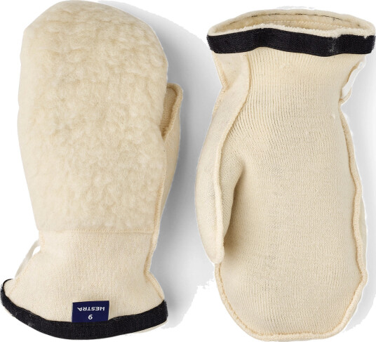 Hestra Heli Ski Wool Liner Mitt Ullfôr til vott 020 Offwhite 12 Hestra Heli Ski Wool Liner Mitt Ullfôr til vott 020 Offwhite 12