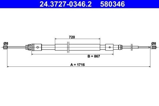 Bremsewire ATE 24.3727 0346.2