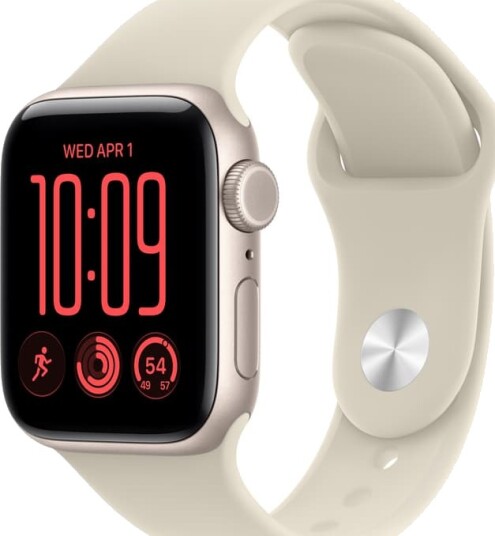 Apple Watch SE 3 40mm CEL (stjerneskinn aluminium/sand Sport Band) S/M