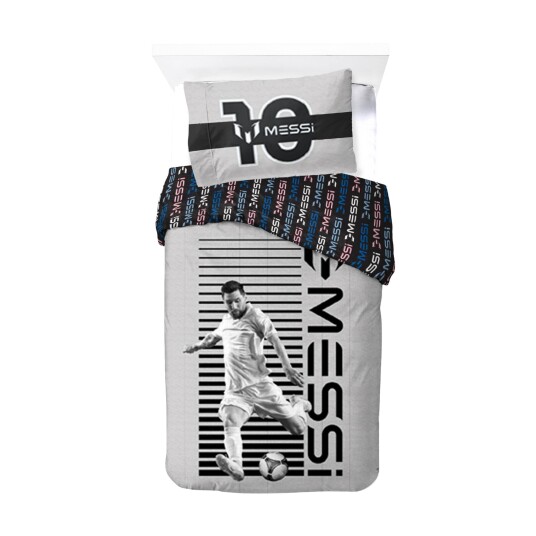 Brandmac Sengetøy Senior Messi 001 140x200 60x63 Cm Grey 140x200x60x63cm Brandmac Sengetøy Senior Messi 001 140x200 60x63 Cm Grey 140x200x60x63cm