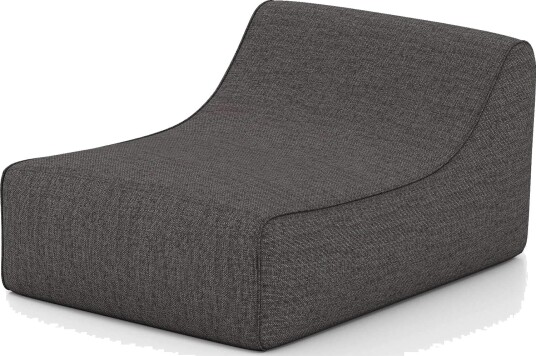 Oppblåsbar ergonomisk lenestol med avtakbart trekk grå