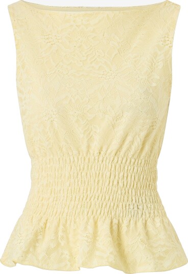 Gina Tricot Topp Lace Smock Gul