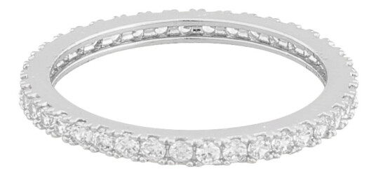 SNÖ Of Sweden Rio Thin Stone Ring Silver Clear M