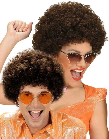 Unisex Brun Afroparykk Unisex Brun Afroparykk