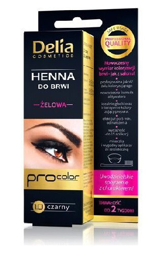 Delia Henna For Eyebrows Gel 1.0 Black