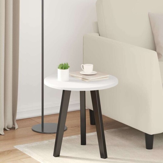vidaXL Bordplate Ø 40 x 1,5 cm Rund Konstruert tre Hvit