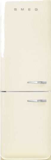 Smeg 50s Style Kombiskap med Retro Design Krem 197cm Venstrehengslet FAB32LCR6 Smeg 50s Style Kombiskap med Retro Design Krem 197cm Venstrehengslet FAB32LCR6