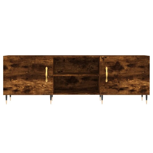 vidaXL TV-benk røkt eik 150x30x50 cm konstruert tre