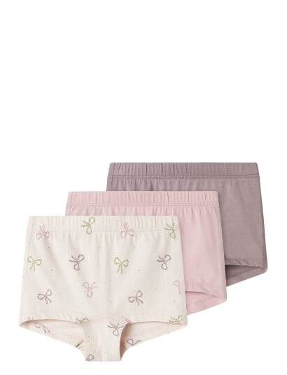 name it Nmftights 3P Barely Pink Bow Noos Pink 98