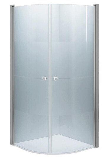INR Iconic Nordic Rooms Dusjhjørne Linc Niagara Original, Frostet/stripe Glass Krom / 80x100cm Stripe