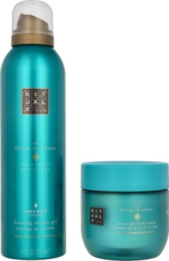 Rituals Karma Giftset 325 ml Overnight Body Mask 125 ml/Foaming Shower Gel 200 ml