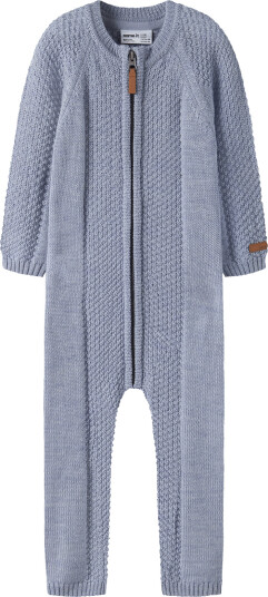 Name It Nmmwrilla Wool Ls Knit Suit Blue 110