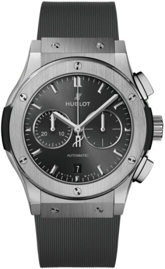 Hublot Herreklokke 521.NX.7071.RX Classic Fusion Grå/Gummi Ø45 mm