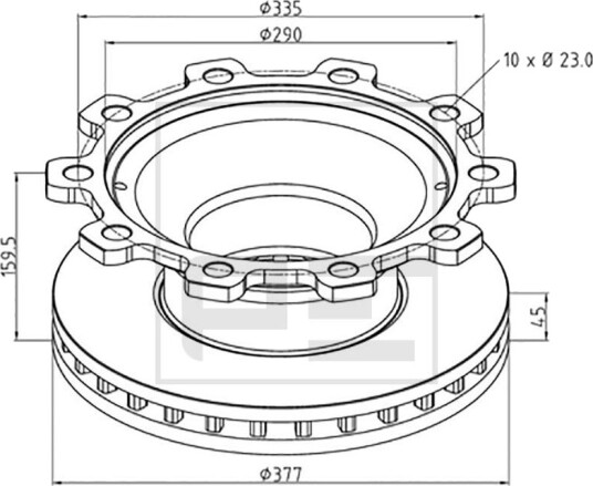 PETERS ENNEPETAL 046.370 00A Bremseskive