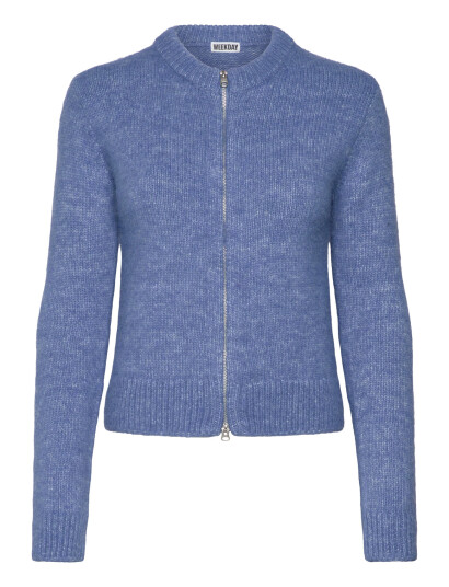 Weekday Zip Cardigan - Blue - XS Weekday Zip Cardigan - Blue - XS