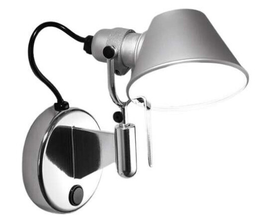 Artemide Tolomeo Micro Faretto Vegglampe med Bryter
