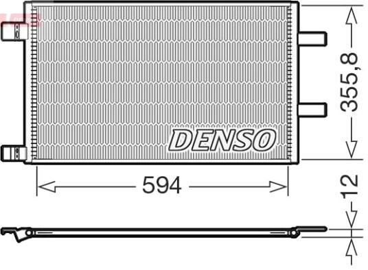 DENSO DCN23043 Kondensator, klimaanlegg