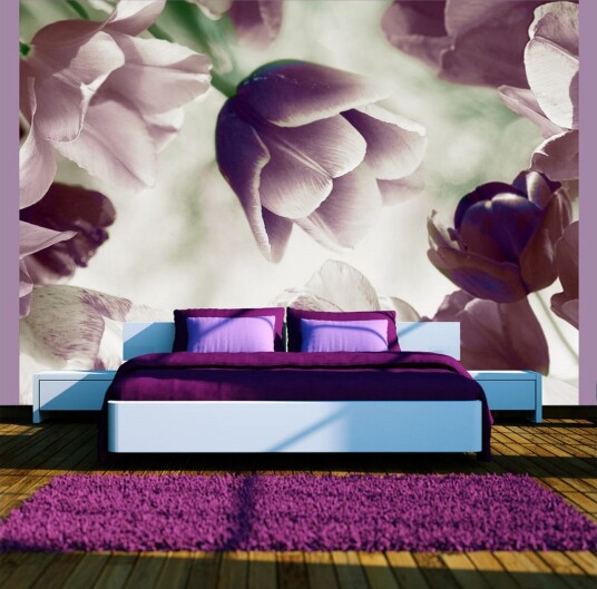 Fototapet Heavenly Tulips 200x154 - Artgeist sp. z o. o.