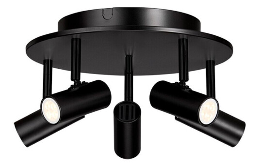 Belid Cato 5 spot Taklampe Matt Svart/Matt Svart