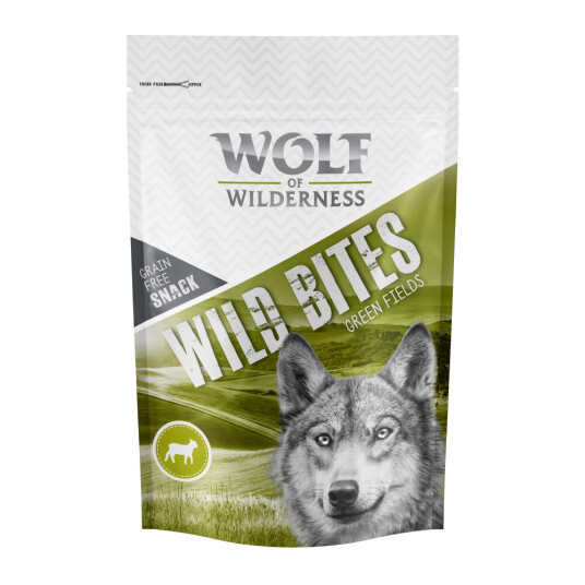 Wolf Of Wilderness "Wild Bites" Hundesnack 180 G Green Fields Lam