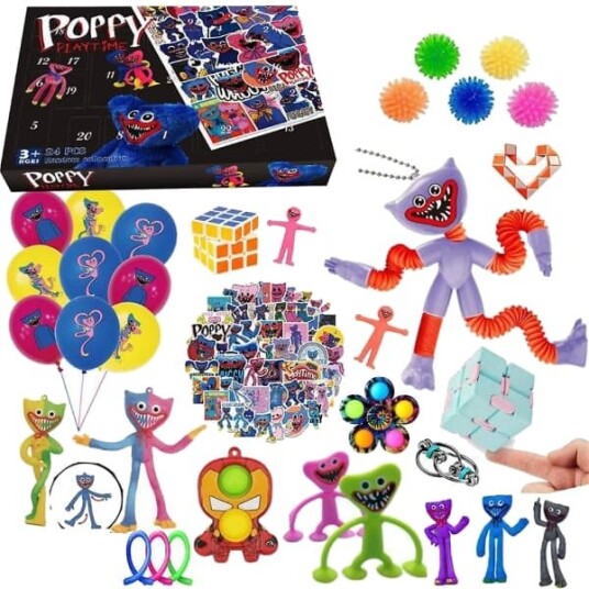 Adventskalender 2023 Poppy Playtime Huggy Wuggy Blind Box Nedtelling Leker Gaver