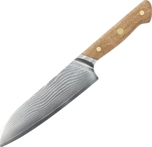 Pillivuyt Gourmet Douron santokukniv 30,5 cm damaskusstål/eik