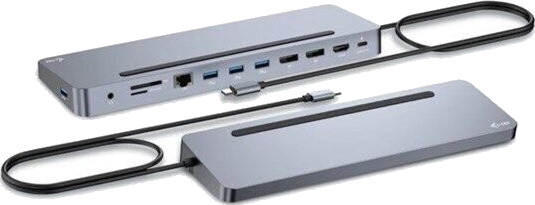I-Tec - docking station - USB-C / USB4 / Thunderbolt 3 / Thunderbolt 4 - 11-slot - HDMI 2 x DP - GigE