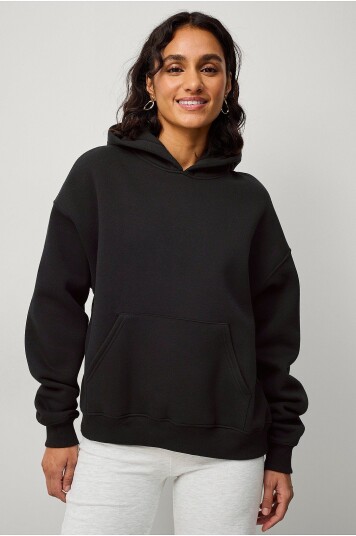 Gina Tricot Hettegenser Basic Original Hoodie Svart