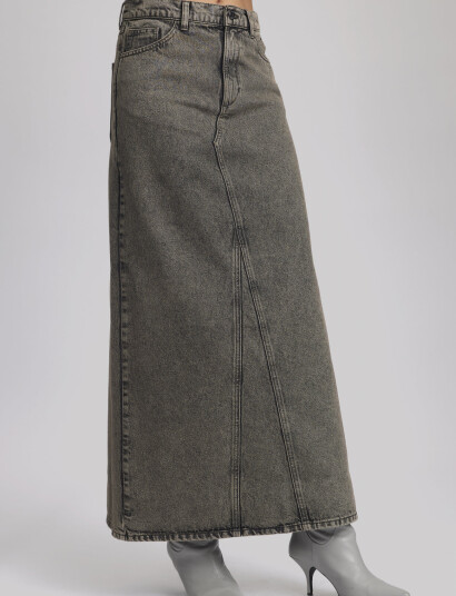 Gestuz Brendagz Hw Long Skirt - Grey - 36 Gestuz Brendagz Hw Long Skirt - Grey - 36