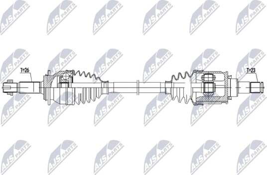 Drivaksel NTY NPW-TY-265