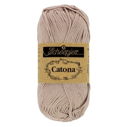 Scheepjes Catona Garn 406 Myk Beige - 25g