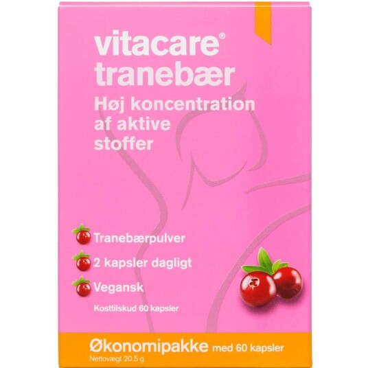 VitaCare Tranebær Stærk 60 stk Kosttilskud VitaCare Tranebær Stærk 60 stk Kosttilskud