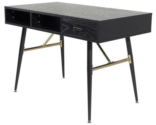 Venture Design Gold skrivebord Svart 110 x 60 cm Venture Design Gold skrivebord Svart 110 x 60 cm