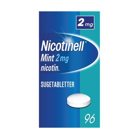 Nicotinell 2 mg sugetabletter Mint 96 stk. Nicotinell 2 mg sugetabletter Mint 96 stk.