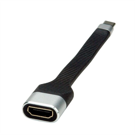 ROLINE Adapter Type C - HDMI. M/F. Black. 13cm Factory Sealed