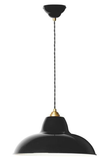Anglepoise Original 1227 Messing Midi Wide Taklampe Jet Sort Anglepoise Original 1227 Messing Midi Wide Taklampe Jet Sort