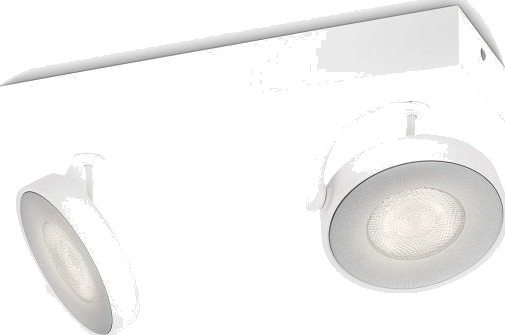 Philips WarmGlow LED Clockwork dobbel spot, Overflateegnet, Ikke-utskiftbare pærer 2 ampuller LED 9 W 2700 K