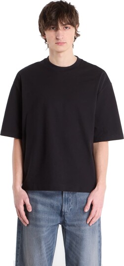Calvin Klein Jeans Ss Rlxd Cooling Pique Embossed T Black S