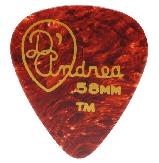 D'Andrea Shell Celluloid 351 - 0,58 Thin Med Riffle Pack 72-Pakning