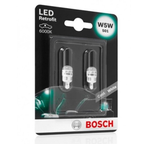 Bosch LED Retrofit lyspære
sett   W5W/T10 1987301505