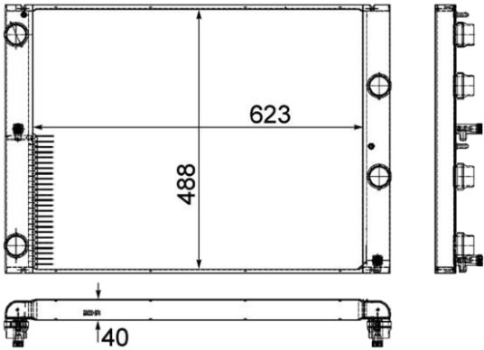 MAHLE CR 1158 000P Radiator motorkjøling MAHLE CR 1158 000P Radiator motorkjøling