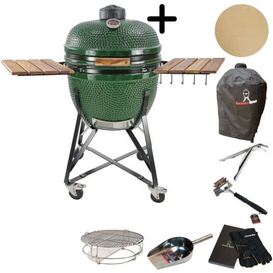 Kamado Sumo Maxi Grønn med tilbehørspakke Kamado Sumo Maxi Grønn med tilbehørspakke