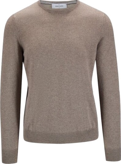 Gran Sasso Crew Neck Merino - Beige 58 Gran Sasso Crew Neck Merino - Beige 58