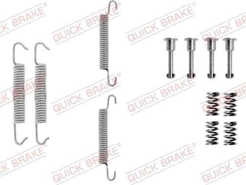 Tilbehørsett håndbremsesko QUICK BRAKE 105 0621