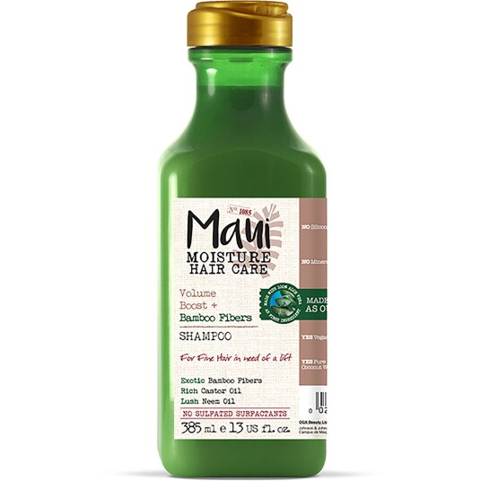Maui Moisture Bamboo Fibers Sjampo for Tynt Hår - Fuktighetsgivende & Volumgivende 385 ml